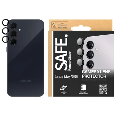 Abbildung von Samsung Galaxy A35 Panzerglas PanzerGlass SAFE Camera Protector Hoops Kameraprotektor für das