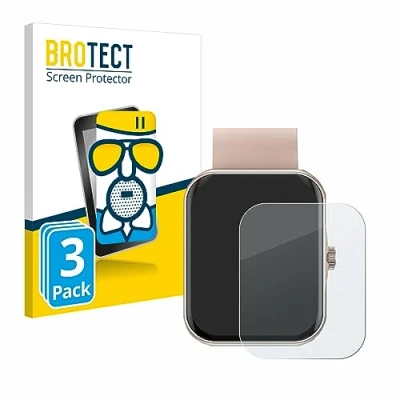 Abbildung von BROTECT Entspiegelungs Schutzglas für Mutoy Smartwatch 1.83&quot; (3 Stück) Schutz Folie Panzerfolie Glas Matt [Extrem Kratzfest 9H, Anti Reflex]