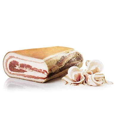 Abbildung von Pancetta Steccata Legno, Zwischen Holz Gefalteter Bauchspeck, stück, Salumi Pasini, 500 gr