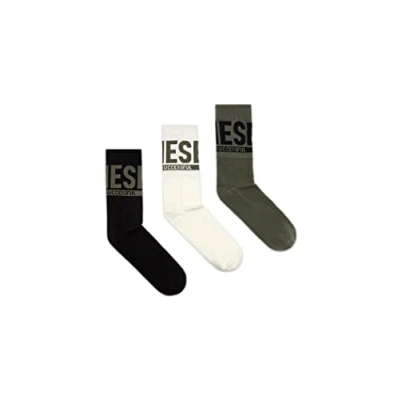 Abbildung von Diesel Skmraythreepack 3 PACK Socken, Herren, Größe: Small, Khaki