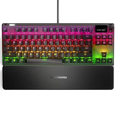Abbildung von SteelSeries Apex 7 TKL Mechanische Gaming Tastatur Kompakt (TKL) OLED Smart Display Rot Schalter Amerikanisch (QWERTY) Layout