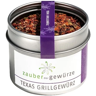 Abbildung von Zauber der Gewürze Texas Grillgewürz Pfeffrig aromatische Gewürzmischung für Steaks und Grillgerichte, ideal zum Bestreuen oder Marinieren, 50 g
