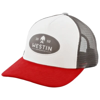 Abbildung von Westin W6 Classic Cap One Size Silver Grey/Red Angelkappe