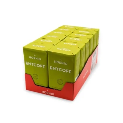 Abbildung von J. Hornig Entcoffeinierter Kaffee gemahlen, Entcoff, 12x500g, entcoffeiniert mit mildem Geschmack, gemahlener für Filterkaffee, Frenchpress und Espressokocher