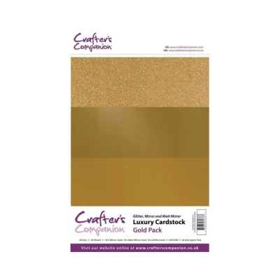 Abbildung von Crafter&#039;s Companion Luxury Cardstock Gold Pack A4