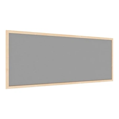 Abbildung von ALLboards Filztafel mit Holzrahmenn 100x40 cm, Grau