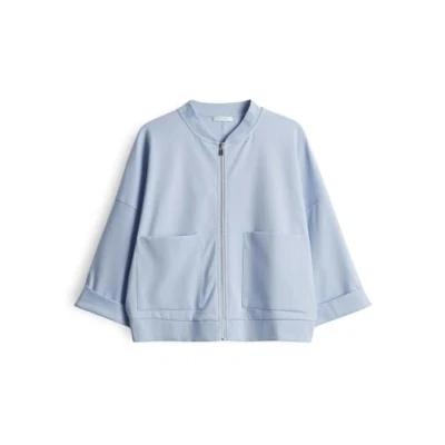 Abbildung von OPUS Gopta Sweatjacke, Damen, Größe: 36, Oxford blue