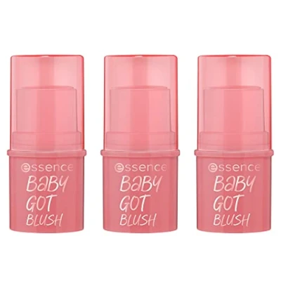 Abbildung von essence baby got blush, Rouge, Nr. 30, Pink, natürlich, strahlend frisch, vegan, ohne Alkohol, Parabene, Mikroplastikpartikel, 3er Pack (3x5.5g)