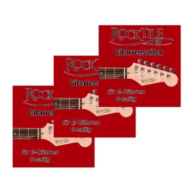Abbildung von Rocktile E Gitarren Saiten 3er Pack
