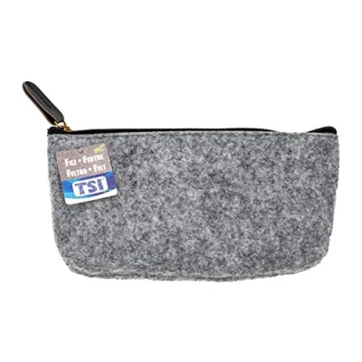 Abbildung von TSI Schlamperetui aus recycelten PET Flaschen, 20 x 9 3 cm, Farbe dunkelgrau, Art.Nr. 49811 DG