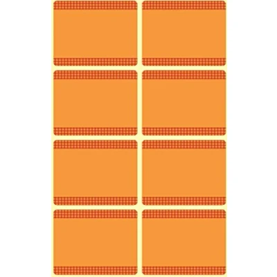 Abbildung von 10 x Z Design Tiefkühletikett 36x28mm 40 Etiketten orange