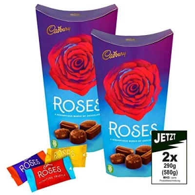 Abbildung von Cadbury Roses 2x 290g net. (592g inkl. Wraps) Premium Schokoladen