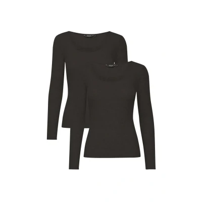 Abbildung von Oxmo Oxiskat Langarmshirt, Damen, Größe: Large, Black