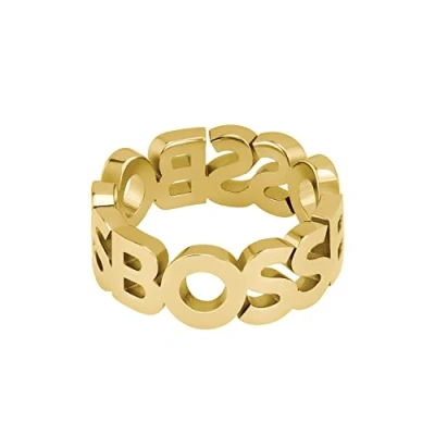 Abbildung von BOSS Jewelry ring für Herren Kollektion KASSY Gelbgold 1580446L