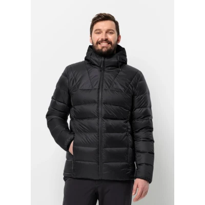 Abbildung von Jack Wolfskin Nebelhorn Hoody M Daunenjacke, Herren, Größe: 3XL, Black