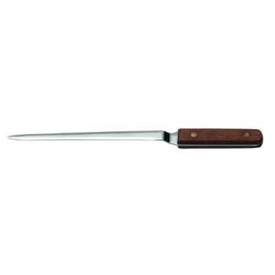 Abbildung von Wedo 147554 Brieföffner (mit Holzgriff, gebogene Klinge (aus verchromtem Edelstahl, 25 cm) silber