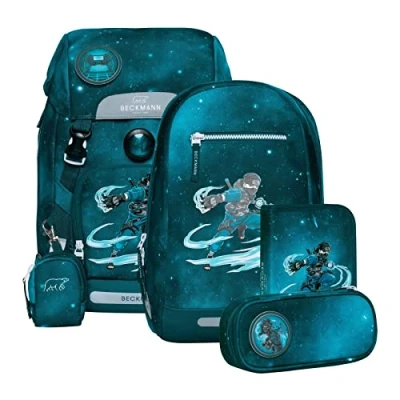 Abbildung von Beckmann of Norway Classic Set Ninja Master Schulranzen für Kinder, Größe: One Size, Blue