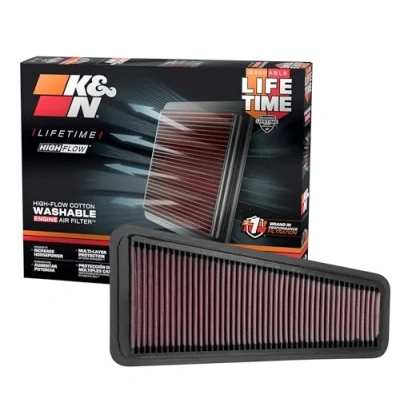 Abbildung von K&amp;N 33 2281 Motorluftfilter: Hochleistung, Prämie, Abwaschbar, Ersatzfilter,Erhöhte Leistung, 2002 2015 (4 Runner, Tacoma, Hilux, Land Cruiser, Prado, FJ Cruiser)