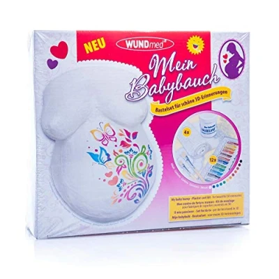 Abbildung von Wundmed Handabdruck Set Babybauch Bastelset, Set, Schwangerschaft Schwangerschaftsbauch Bauchmaske Bauchabdruck
