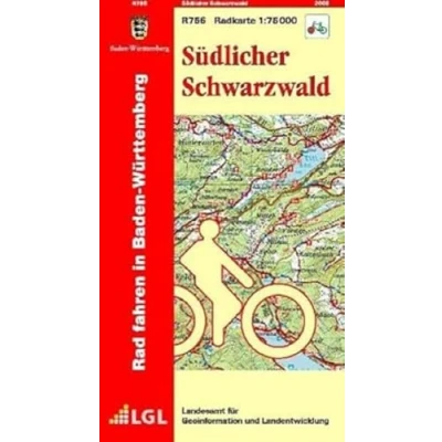 Abbildung von Südlicher Schwarzwald: R756 Radkarte 1:75 000: Rad fahren in Baden Württemberg