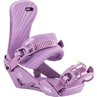 Abbildung von Nitro Damen IVY &#039;23 All Mountain Freestyle Freeride Bindung Snoboardbindung Snowboardbindung, Lavender, S/M
