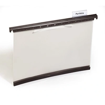 Abbildung von 25 x Durable Hängemappe A4 Kunststoff transparent/grau