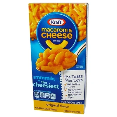 Abbildung von 10 x Kraft Macaroni Mac and Cheese 10x 7,25oz / 206g