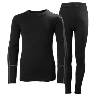 Abbildung von Helly Hansen JR LIFA Midweight SET Unterhose lang für Kinder, Größe: 164, Black