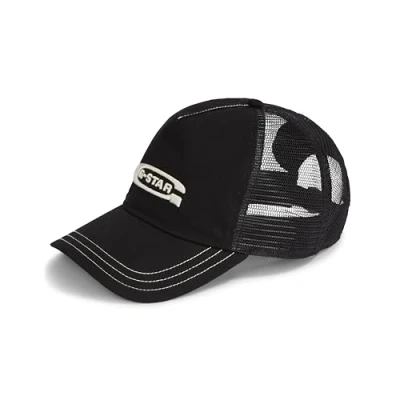 Abbildung von G Star RAW Men&#039;s Avernus Trucker Cap, Schwarz (dk Black D24319 D384 6484), Einheitsgröße