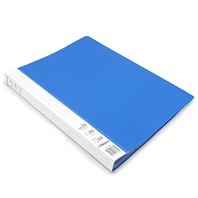 Abbildung von Waytex 931332B Dokumentenschutz, A4, 60 Hüllen, Premium, blickdicht, identifizierbar, PP, 30 Klarsichthüllen, blau