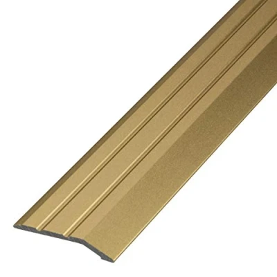 Abbildung von Gedotec Übergangsleiste höhenausgleich Gold selbstklebend 1Stück Abschlussprofil Alu 2000 mm Dehnungsfugenprofil Boden Leiste höhen ausgleich 2 5mm Übergangsschiene ohne bohren, 200 cm (2m)