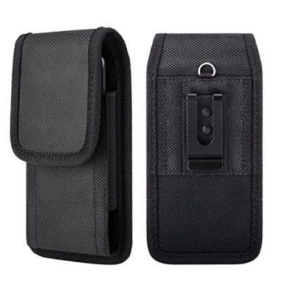 Abbildung von Handy Gürteltasche Gürtel Smartphone Handytasche mit Gürtelclip Kompatibel Smartphones 5,2 bis 6 Zoll Schwarz