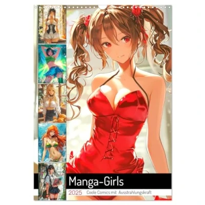 Abbildung von Manga Girls. Coole Comics mit Ausstrahlungskraft (Wandkalender 2025 DIN A3 hoch), CALVENDO Monatskalender