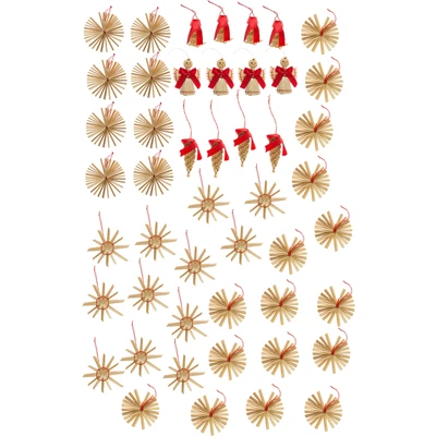 Abbildung von Myflair Möbel &amp; Accessoires Baumbehang &quot;Weihnachtsdeko, Christbaumschmuck&quot;, (Set, 48 St.), Sterne und Weihnachtsfiguren, Baumschmuck, handgefertigt