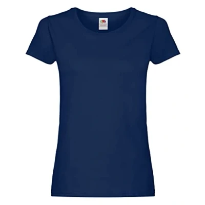 Abbildung von Fruit of the Loom Damen Poloshirt blau marineblau Medium
