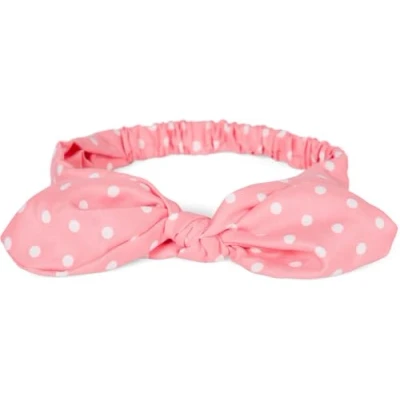 Abbildung von styleBREAKER Damen Haarband mit Punkte Muster, Schleife und Gummizug, Stirnband, Headband, Pinup, Rockabilly, Haarschmuck 04026036, Farbe:Apricot Weiß
