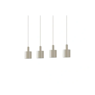 Abbildung von Lindby Hängelampe Ovelia, beige, 4 flg., Eisen, E27