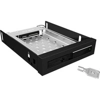 Abbildung von ICY BOX HDD &amp; SSD Wechselrahmen, 1x 2,5 Zoll in 3,5 Schacht mit Fronttür, SATA, Metall, Schwarz