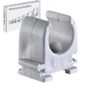 Abbildung von M16 Klemmschellen 50 Stück PVC Klemmschelle Quick Schelle Rohrschelle XmediaSat, für Stangenrohr PG 9
