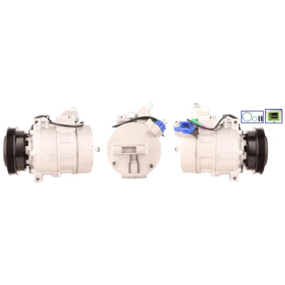 Abbildung von LUCAS ACP106 Kompressor PAG 46 R 134a mit Dichtungen AUDI: A6 C5 Avant, A4 B5 Limousine, VOLKSWAGEN: Passat GP Variant