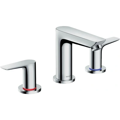 Abbildung von hansgrohe Waschtischarmatur &quot;Talis E&quot;, 3 Loch mit Zugstangen Ablaufgarnitur