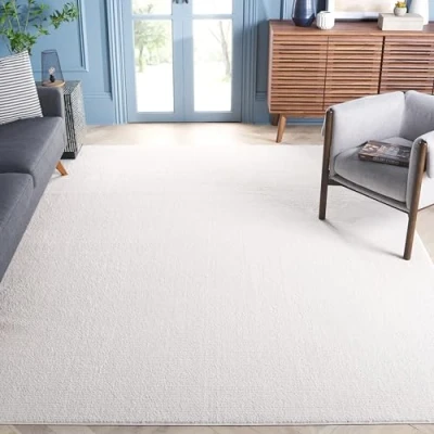 Abbildung von SAFAVIEH Boho Teppich für Wohnzimmer, Esszimmer, Schlafzimmer Melody Collection, Kurzer Flor, Elfenbein, 244 X 305 cm