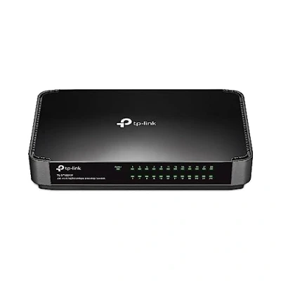 Abbildung von TP Link TL SF1024M Desktop Fast Ethernet Netzwek Switch (24x 10/100Mbit/s Ports, Kunststoffgehäuse, Plug&amp;Play)