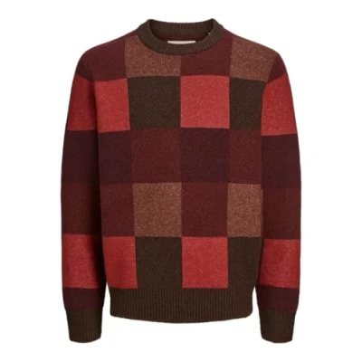 Abbildung von Jack &amp; Jones Premium Jprblugingham CREW NECK Strickpullover, Herren, Größe: Large, Winery