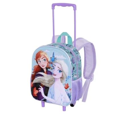 Abbildung von Disney Die Eiskönigin 2 (Frozen 2) Spring Kleiner 3D Rucksack mit Rädern, Blau, 26 x 34 cm, Kapazität 7 L