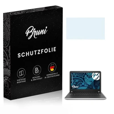 Abbildung von Bruni Schutzfolie kompatibel mit HP Notebook 14 Folie, glasklare Displayschutzfolie (2X)
