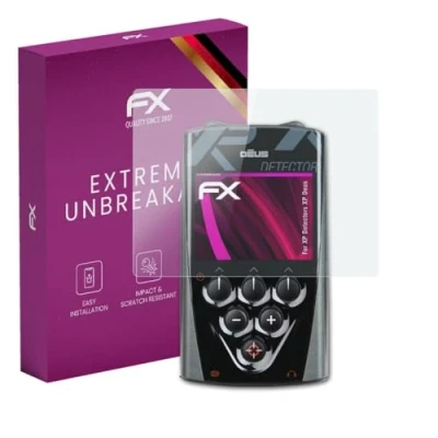 Abbildung von atFoliX Glasfolie kompatibel mit XP Detectors Deus Panzerfolie, 9H Hybrid Glass FX Schutzpanzer Folie