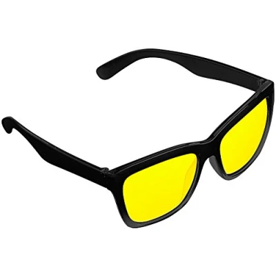 Abbildung von PEARL Nachtbrille: Kontrastverstärkende Nachtsicht Brille Night Vision im Retro Look (Nachtsichtbrille Auto, Nachtbrille Schutzbrille)