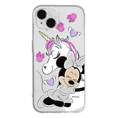 Abbildung von ERT GROUP Handyhülle für Apple iPhone 14 Plus Original und offiziell Lizenziertes Disney Muster Minnie 036 optimal an die Form des Handy angepasst, teilweise transparent