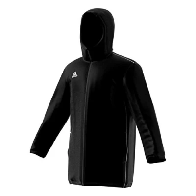 Abbildung von adidas Performance CORE 18 Stadium Filled Regenjacke / wasserabweisende Jacke für Kinder, Größe: 140, Black/white